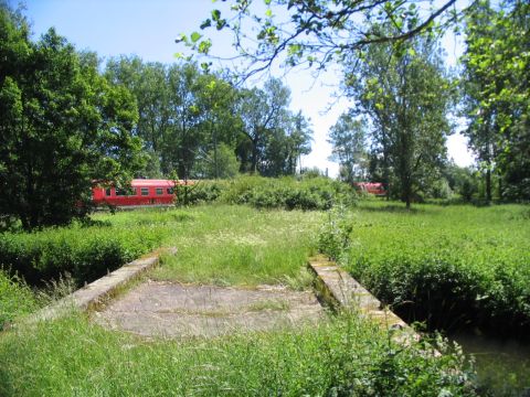 Brcke ber einen Kanal von der Breg zur Brigach