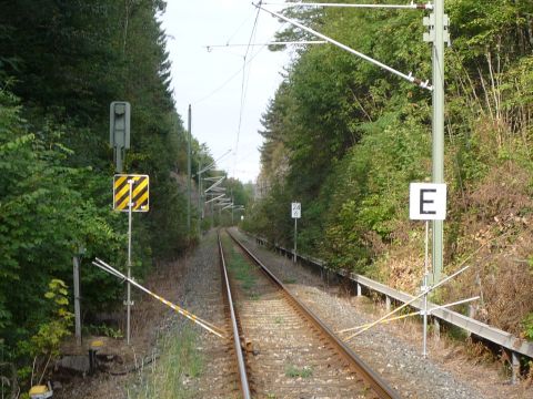 Bahnbergang ber die Bahnhofstrae