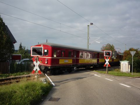 Bahnbergang ber die Dornstetter Strae