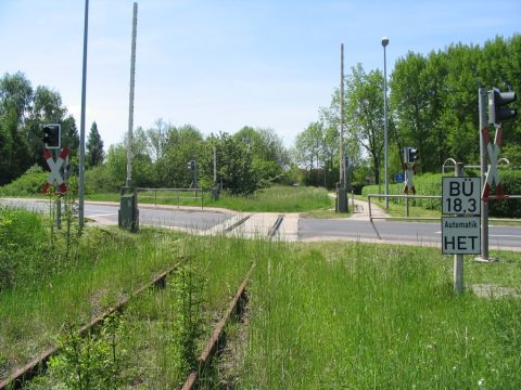 Bahnbergang am Westrand von Schlotheim