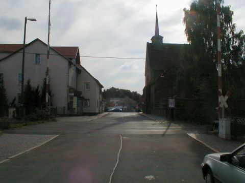 Bahnbergang ber den Steinweg