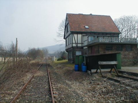 Haltepunkt Unterrieden, ehemaliger Bahnsteig