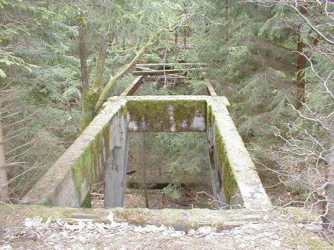 Ehemalige Brcke ber den Einschnitt
