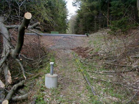 Bahnbergang ber die Dieselstrae