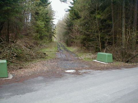 Bahnbergang ber die Dieselstrae