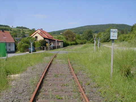 Bahnbergang ber die Strae An der Mhle