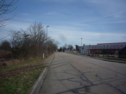Bahnbergang ber die Ruhrstrae
