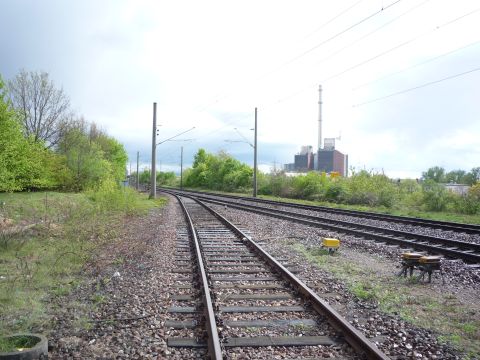 Einmndung in die Bahnhlinie Wrth - Karlsruhe