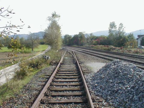 Einmndung in die Hochrheinbahn