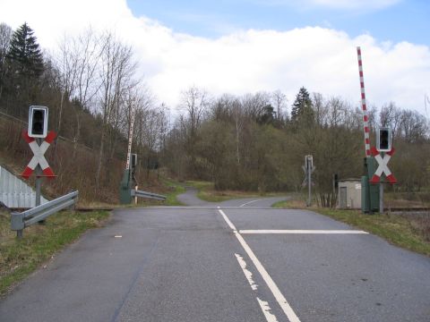 Bahnbergang beim Strandbad