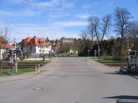 Bahnbergang beim Bahnhof Pfullendorf