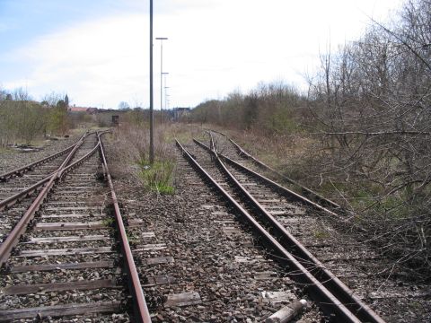 Einfahrt in den Gterbahnhof Pfullendorf