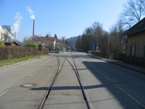 Rechtes Zufahrtsgleis der Papierfabrik