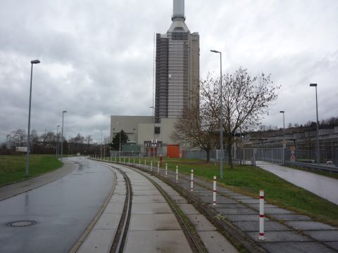 Zufahrt Kraftwerkshalle