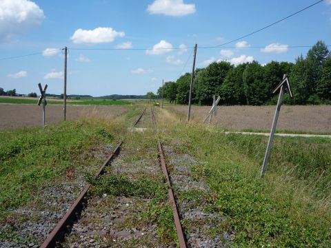 Bahnbergang ber einen Wirtschaftsweg