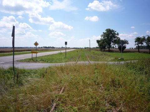 Bahnbergang zwischen Oberwiler und Gerabronn