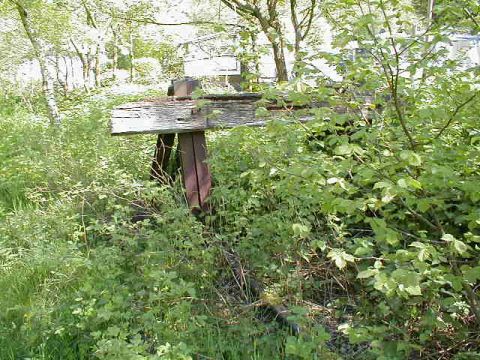 Prellbock des Stumpfgleises 1