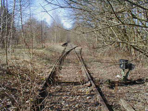 Abzweig zum Gleisanschluss