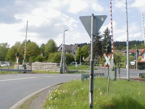 Bahnbergang ber die Hirschhagener Strae