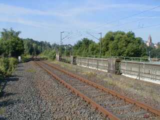 Brcke ber die Schwalm, Gleisseite