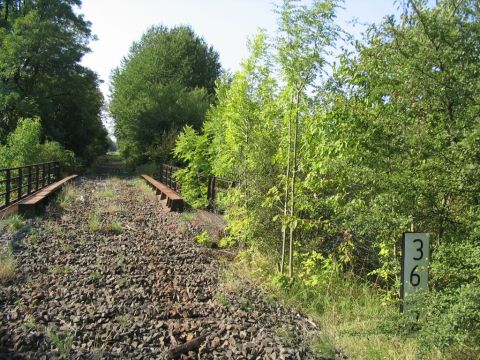 Brcke ber die Strae von Leinefelde nach Worbis