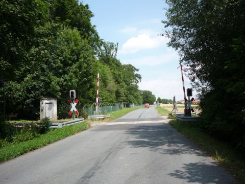 Bahn�bergang Siegelsbach Wald