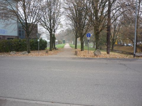 Bahnbergang ber die Sinzheimer Strae