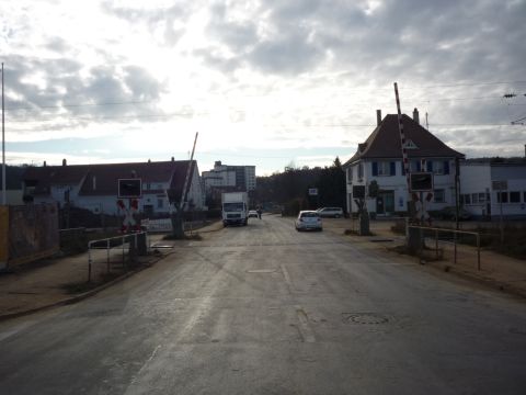Bahnbergang ber die Weil der Stdter Strae