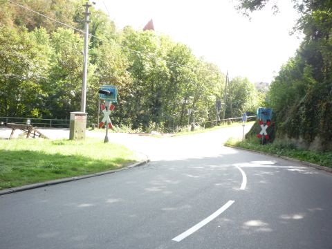 Bahnbergang am Bahnhof