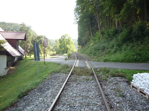 Bahnbergang zwischen Bad Imnau und Trillfingen