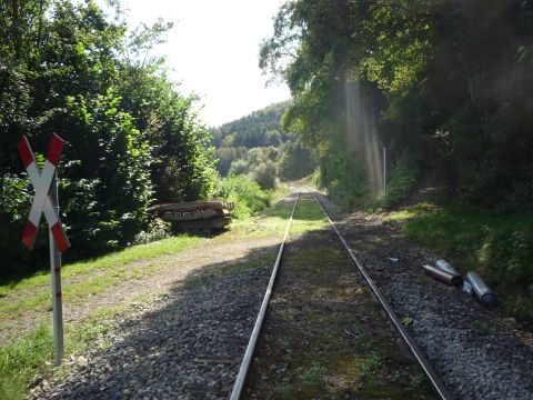 Bahnbergang zwischen Bad Imnau und Trillfingen
