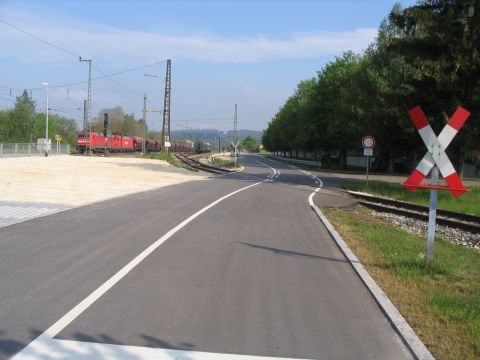 Bahnbergang bein Bahnhof Amstetten