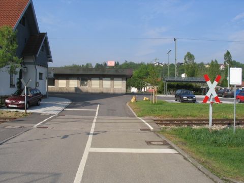 Bahnbergang bein Bahnhof Amstetten