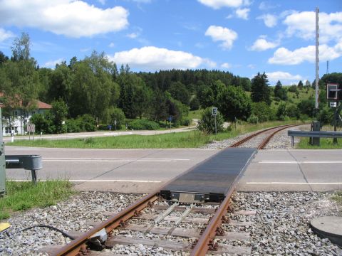 Bahn�bergang Mehrstetten