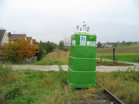 Bahn�bergang in Jesingen