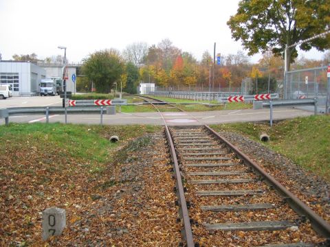 Bahn�bergang in Kirchheim