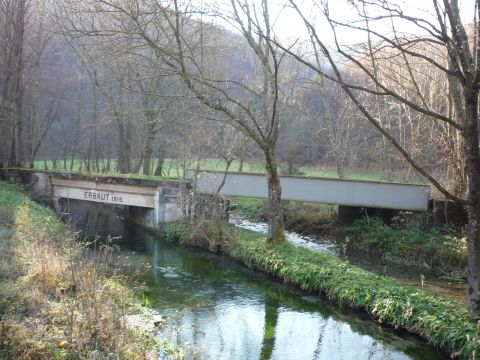 Brcken ber Erms und unteren Mhlkanal