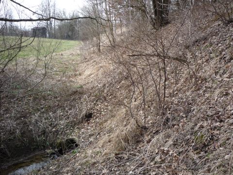 Bachdurchlass hinter dem Bahnhof Mhringen