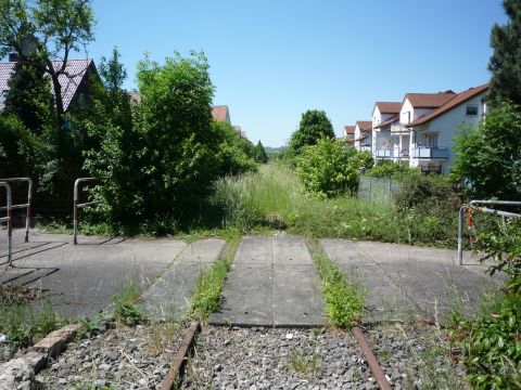 Bahn�bergang in Kleinglattbach