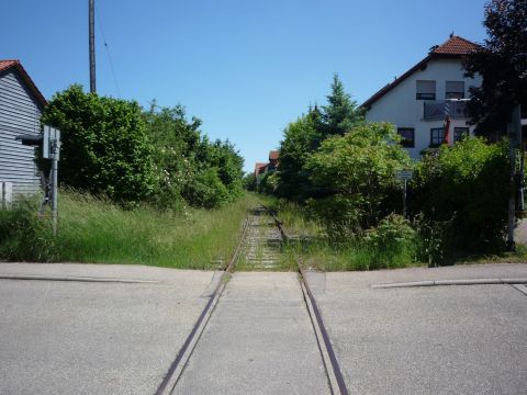 Bahn�bergang in Kleinglattbach