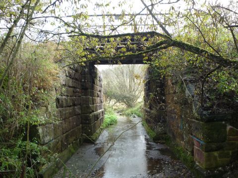 Brcke ber einen Zufluss zum Tlesbach