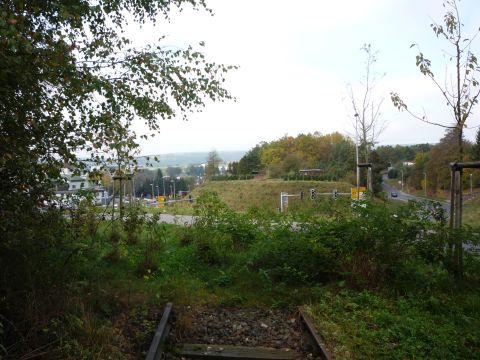 Streckenunterbrechung durch den Neubau der B 295