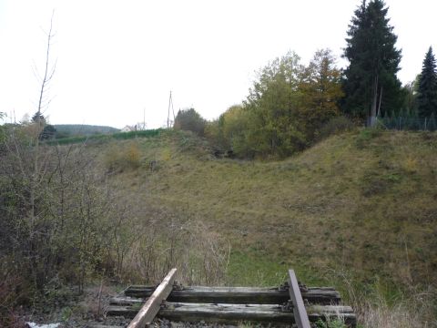 Streckenunterbrechung durch den Bau der B 295