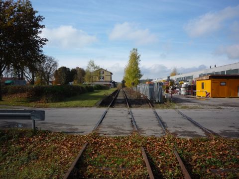 Bahnbergang ber die Stuttgarter Strae