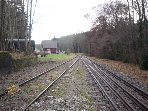 Einfahrt zur Haltestelle Laufenm�hle