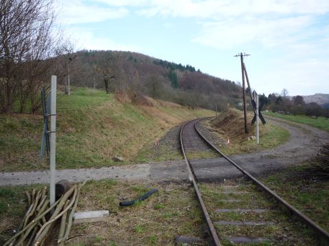 Bahn�bergang zwischen Rudersberg und Klaffenbach-Alh�tte