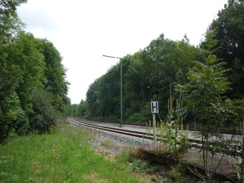 Einmndung in die Bahnlinie aus Crailsheim