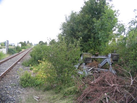 Einfahrtssignale und Gleisende in Nrdlingen