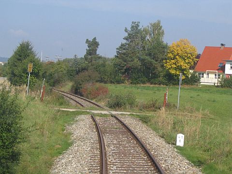 Bahn�bergang vor Feuchtwangen