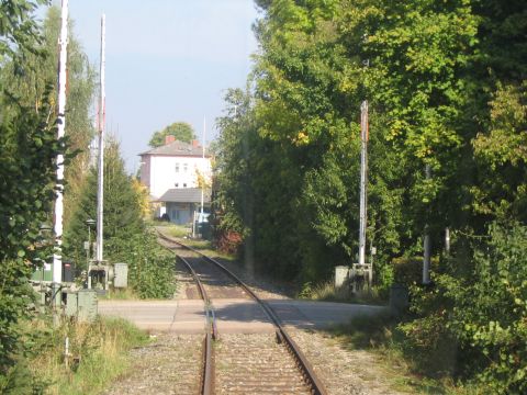 Bahn�bergang in Feuchtwangen